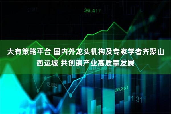 大有策略平台 国内外龙头机构及专家学者齐聚山西运城 共创铜产业高质量发展