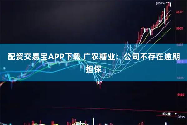 配资交易宝APP下载 广农糖业：公司不存在逾期担保