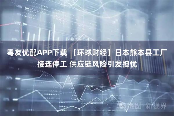粤友优配APP下载 【环球财经】日本熊本县工厂接连停工 供应链风险引发担忧